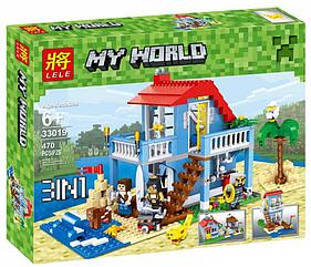 Конструктор LeLe My World 33019 (аналог LEGO Майнкрафт, Minecraft), 470 деталей