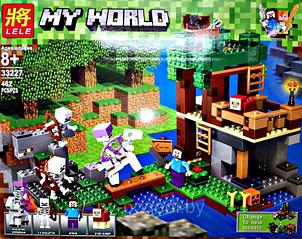 Конструктор Lele 33227 My World Нападение армии скелетов (аналог Lego Minecraft 21146) 462 детали