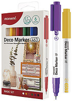 Набор DECO-маркеров 6 цветов, 2,0мм, BASIC 