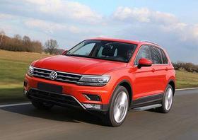 Пороги  BMW-Style (овалы) усиленные для Volkswagen Tiguan II 2017-2018. Артикул B173AL.5802.4