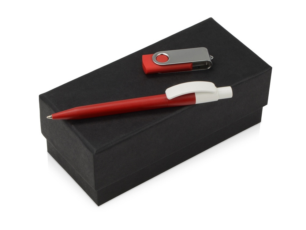 Подарочный набор Uma Memory с ручкой и флешкой, красный - фото 1 - id-p90467516