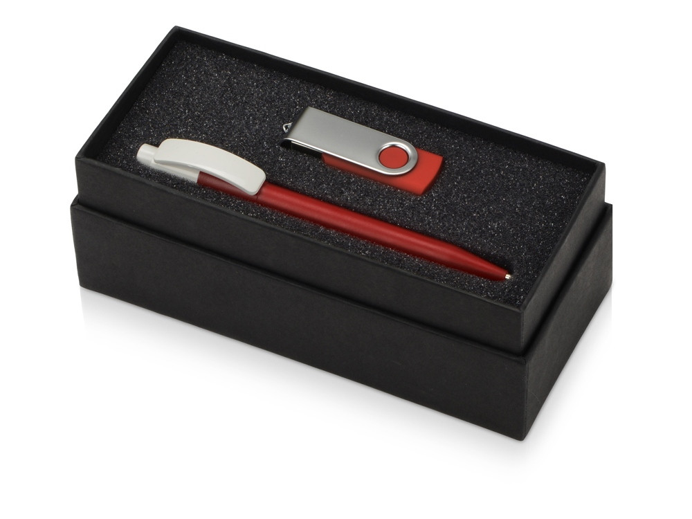 Подарочный набор Uma Memory с ручкой и флешкой, красный - фото 2 - id-p90467516