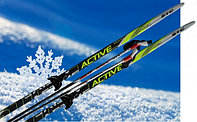 Комплект лыжный STC (лыжи+палки(стеклопластик)+крепление 75 мм) 160-205 см
