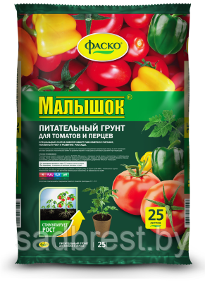 Грунт для рассады томатов и перцев Фаско Малышок 25 л