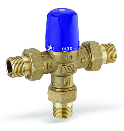 Термостатический смесительный клапан WATTS MMV-C 3/4" температура регулирования 30-65°C - фото 1 - id-p69144465