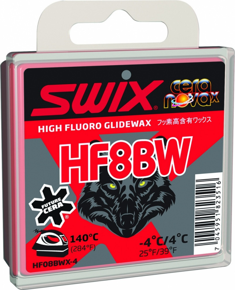 Парафин высокофтористый Swix HF8BWX Black +4C/-4C, 40 гр - фото 1 - id-p90568534