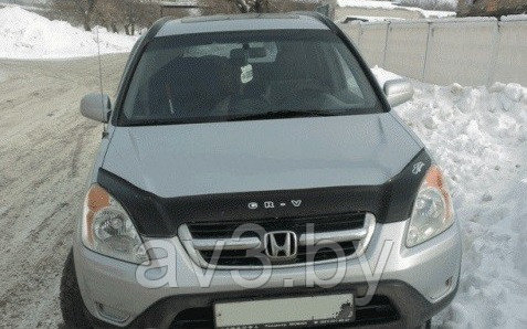 Дефлектор капота Honda CRV (2000-2007), длинный [HD08] (VT52)