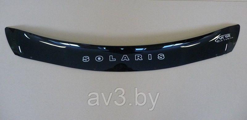 Дефлектор капота Hyundai Solaris (2014-) короткий [HYD43] VT52 - фото 1 - id-p72172066