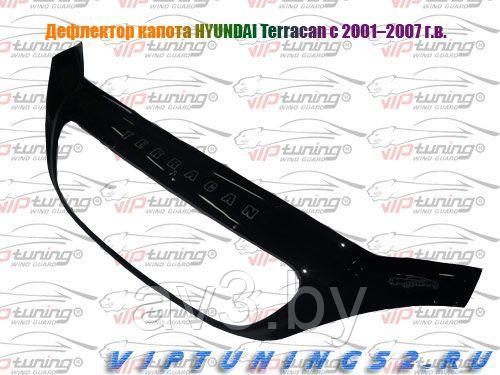 Дефлектор капота Hyundai Terracan (2001-2007) [HYD17] VT52 - фото 1 - id-p72172068