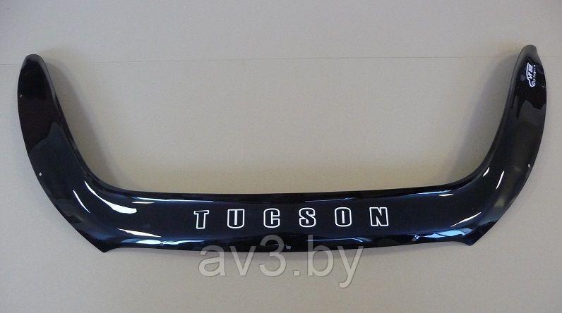 Дефлектор капота Hyundai Tucson (2011-) [HYD24] VT52 - фото 1 - id-p72172071