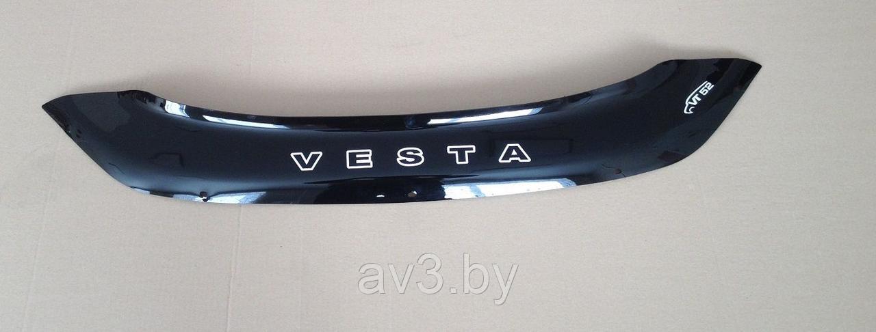 Дефлектор капота Lada Vesta (2015-) короткий [VZ07] VT52 - фото 2 - id-p72172098
