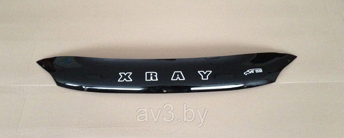 Дефлектор капота Lada XRAY 2016-2020, №2 короткий [VZ09] / Лада Хрей (VT52) - фото 2 - id-p90440042