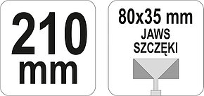 Щипцы для формировки профилей 210мм (80х35мм) "Yato" YT-5141, фото 2