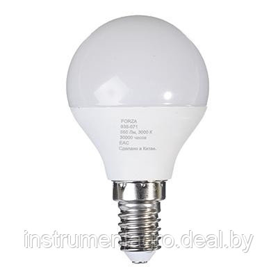 Лампа светодиодная G45 7W, Е14, 560lm 2700K FORZA - фото 1 - id-p90649642