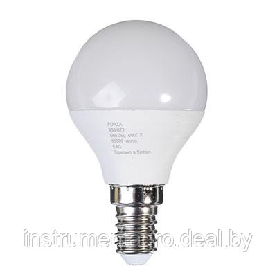 Лампа светодиодная G45 7W, Е14, 560lm 4200K FORZA, фото 2