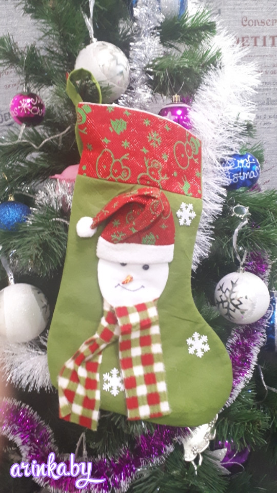 Рождественский мешок для подарков высота 37 см - фото 2 - id-p90696478