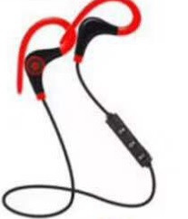 Наушники спортивные Bluetooth SiPL с крючком Красные - фото 3 - id-p90697343