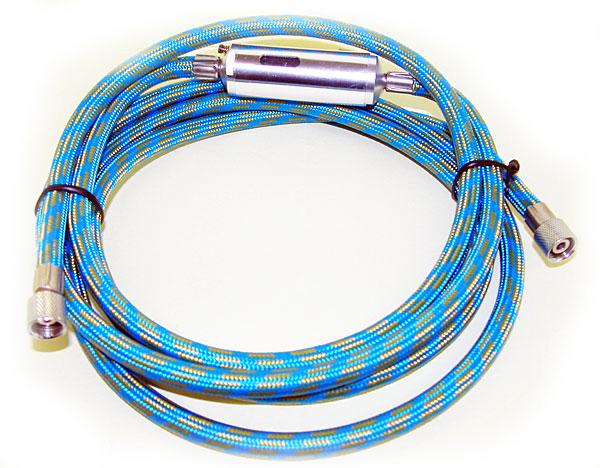 Шланг Jas резиновый с сепаратором (гайка1/8"-гайка1/8") - 1,8м.