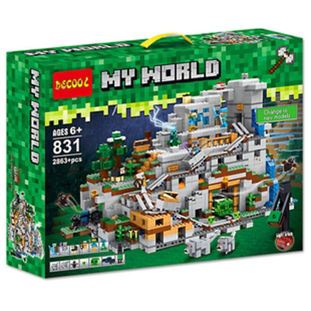 Конструктор Decool 831 My World Горная пещера (аналог Lego Minecraft 21137)  2863 детали: продажа, цена в Минске. Конструкторы от "sevashop.by  интернет-магазин детских игрушек и товаров" - 90728642