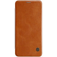 Кожаный чехол Nillkin Qin Leather Case Коричневый для Samsung Galaxy A8 Star