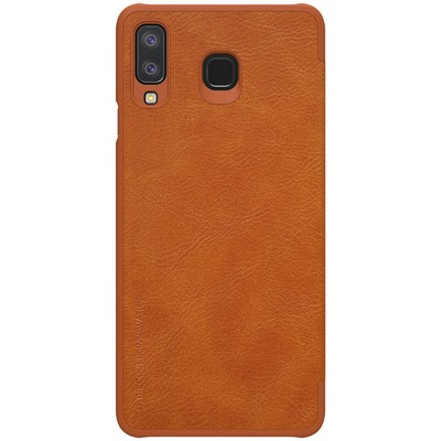 Кожаный чехол Nillkin Qin Leather Case Коричневый для Samsung Galaxy A8 Star - фото 2 - id-p90726493