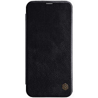 Кожаный чехол Nillkin Qin Leather Case Черный для Samsung J4 Plus (2018)
