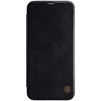 Кожаный чехол Nillkin Qin Leather Case Черный для Samsung J4 Plus (2018) - фото 1 - id-p90726495