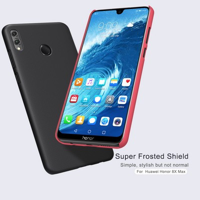 Пластиковый чехол с подставкой Nillkin Super Frosted Shield Черный для Huawei Honor 8X Max - фото 3 - id-p90726522