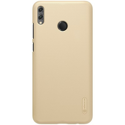 Пластиковый чехол с подставкой Nillkin Super Frosted Shield Золотой для Huawei Honor 8X Max - фото 1 - id-p90726523