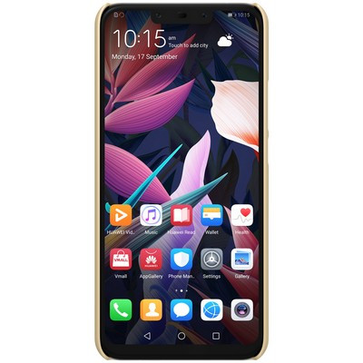 Пластиковый чехол с подставкой Nillkin Super Frosted Shield Золотой для Huawei Mate 20 Lite - фото 2 - id-p90726528