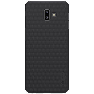 Пластиковый чехол с подставкой Nillkin Super Frosted Shield Черный для Samsung Galaxy J6 Plus - фото 1 - id-p90726546