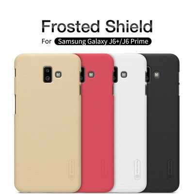 Пластиковый чехол с подставкой Nillkin Super Frosted Shield Черный для Samsung Galaxy J6 Plus - фото 4 - id-p90726546