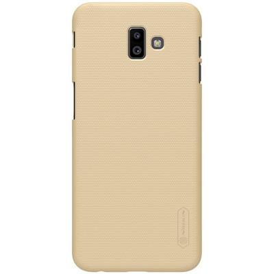 Пластиковый чехол с подставкой Nillkin Super Frosted Shield Золотой для Samsung Galaxy J6 Plus - фото 1 - id-p90726547