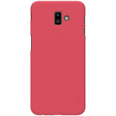 Пластиковый чехол с подставкой Nillkin Super Frosted Shield Красный для Samsung Galaxy J6 Plus - фото 1 - id-p90726548