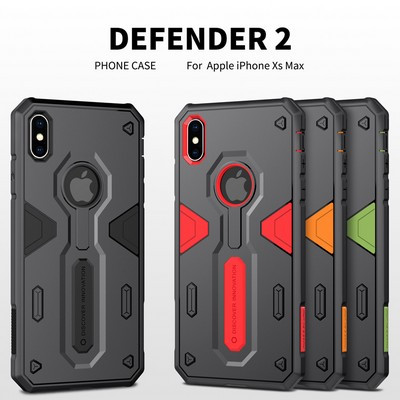 Противоударный чехол-накладка Nillkin Defender II Series Черный для Apple iPhone XS Max - фото 4 - id-p90726568