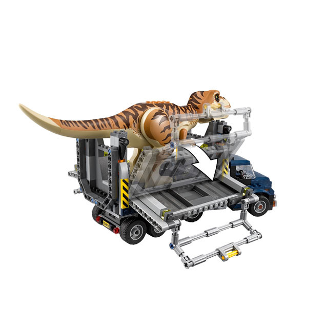 Конструктор Bela 10927 Dinosaur World Транспорт для перевозки Ти-Рекса (аналог Lego 75933) 638 деталей - фото 7 - id-p90729486