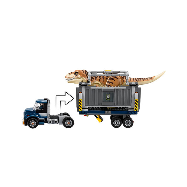 Конструктор Bela 10927 Dinosaur World Транспорт для перевозки Ти-Рекса (аналог Lego 75933) 638 деталей - фото 6 - id-p90729486