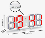 Часы Светодиодные. 3D. 21 см длина., фото 3