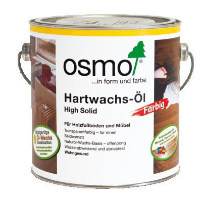 Масла цветные с твёрдым воском для пола «Osmo» «Hartwachs-Oil Farbig» 0,75 л.