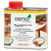 Масло для столешниц с твёрдым воском «Osmo Topoil» 0,5 л.
