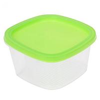 Набор квадратных контейнеров BioFresh, 5 шт: 0,23 л, 0,5 л, 0,9 л, 1,55 л, 2,65 л, цвет МИКС, фото 3