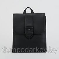 Рюкзак молодёжный, отдел на молнии, цвет чёрный, фото 2