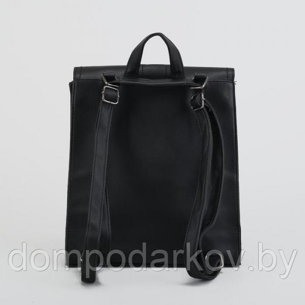 Рюкзак молодёжный, отдел на молнии, цвет чёрный - фото 3 - id-p90778964