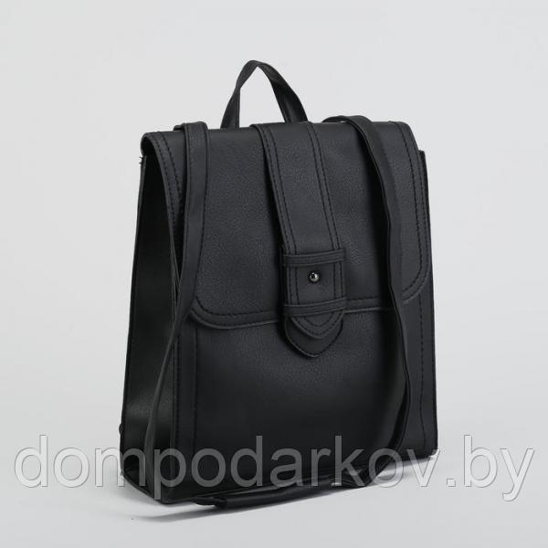 Рюкзак молодёжный, отдел на молнии, цвет чёрный - фото 6 - id-p90778964