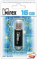 Флэш-накопитель Mirex Unit Black, 16GB, USB 2.0