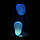 Лава лампа с воском в сером корпусе 35 см Синяя, фото 3