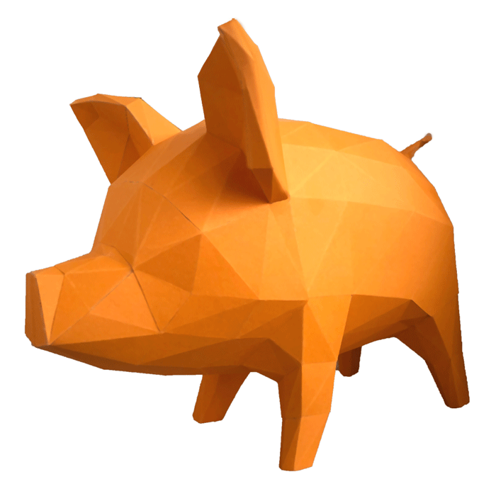 3D-конструктор KRAFTING Свинка - фото 1 - id-p90874475