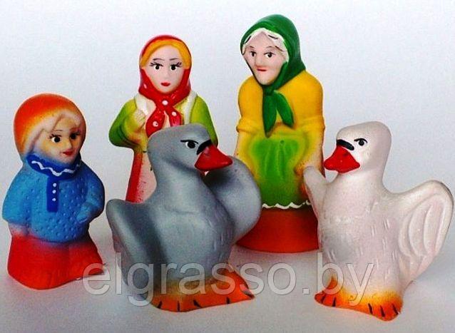 Набор резиновых игрушек по сказке "Гуси-лебеди", Кудесники