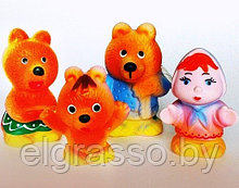 Набор резиновых игрушек по сказке "Три медведя", Кудесники