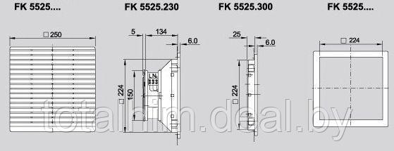 Вентилятор и фильтр FK 5525.230 - фото 4 - id-p90946369